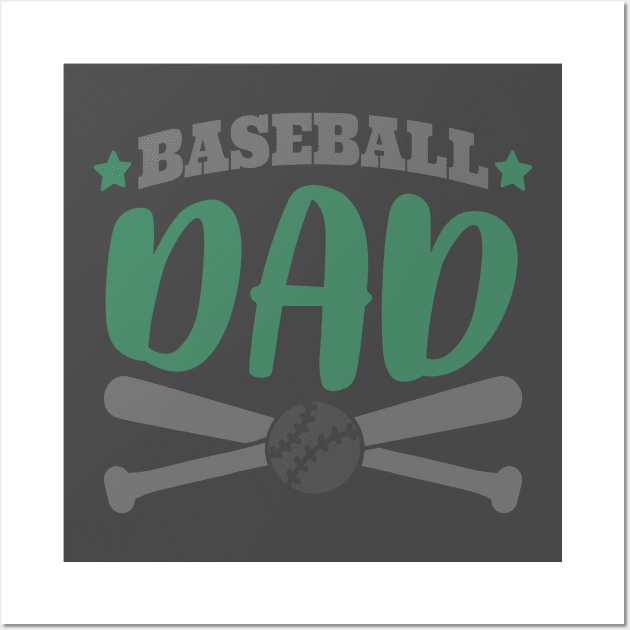 baseball daddy Wall Art by BeeFlash